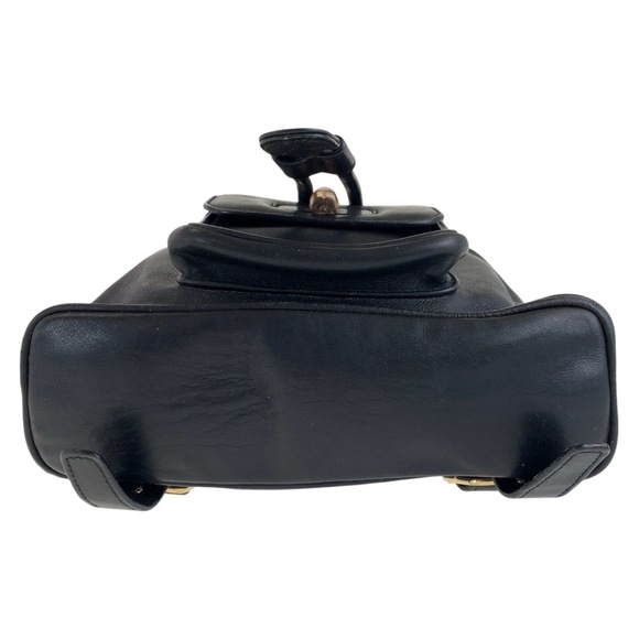 GUCCI Bamboo Black Gold Hardware Leather Backpack - Picture 9 of 10